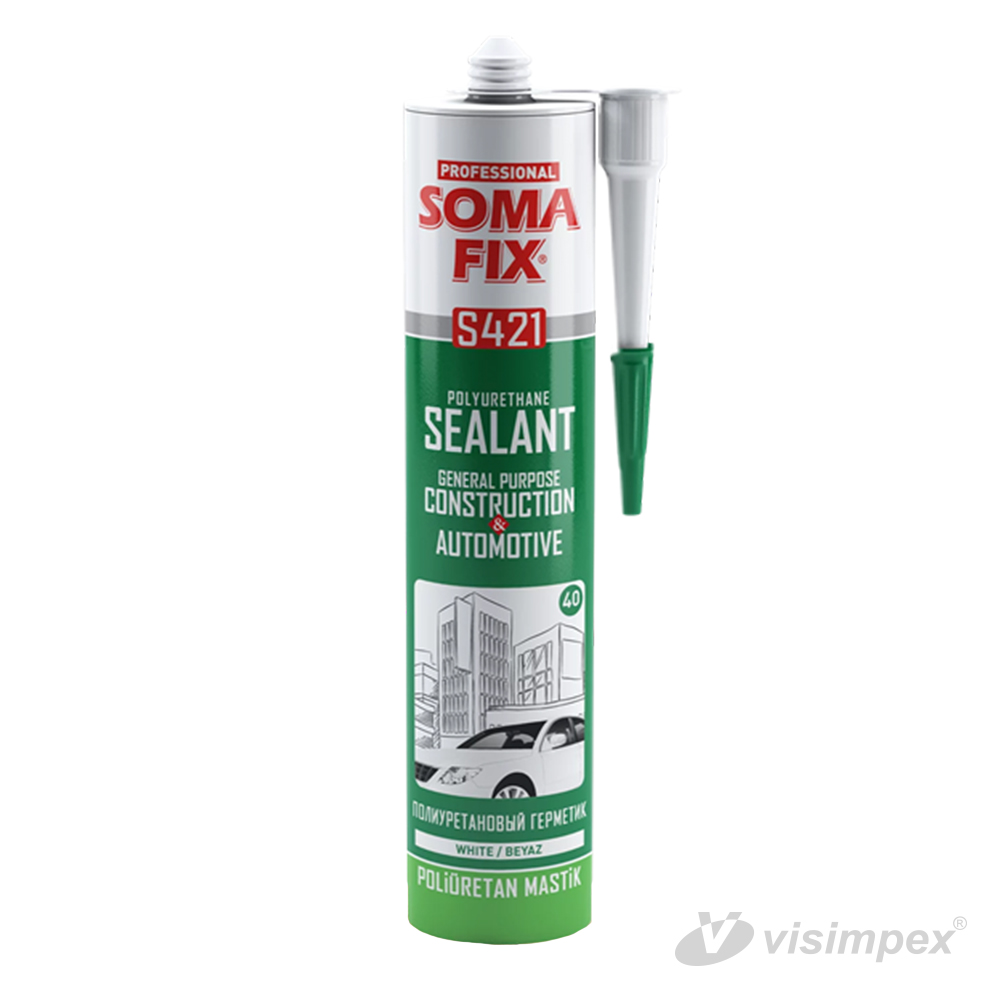 008-006-002-001 SomaFix S421 PU tömítő Fehér 280 ml - Image 1